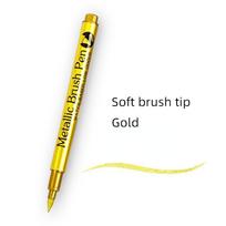 1 vnt. vandeniui atsparus metalinis žymeklis, nuolatinis dažų žymeklis, skirtas pasidaryk pats rankdarbiams. auksas