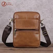 Genuine Leather Small Crossbody Bags for Man Messenger Bag Male Business Work Casual Shoulder Bag for 7.9  iPad Handba ruda