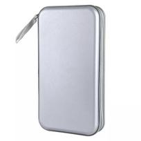 80sheets CD DVD Carry Case Cover Disc Storage Holder CD Sleeve Wallet Album Hard Box Plastic Pack Disc DVD Disc Pack pilka spalva