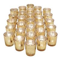 Factory Direct L Hot Sale Plating Elegant Laser Glass Tealight Votive Candle Holder Night Light Home Decor Gift (Black,Tall / Large)