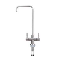 Factory Hot Selling Reverse Osmosis Stainless Steel Manual Water Filter Faucet Double Handle Household Easy Installation 5 Year sidabras