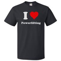Camiseta I Love Powerlifting Camiseta I Heart PowerliftingSe abre en una nueva ventana o pestaña 3XL