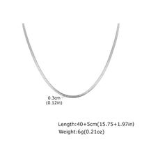 Herringbone Necklace Tarnish-Resistant Stainless Steel Waterproof Minimalist Layering Chain Jewelry for Women