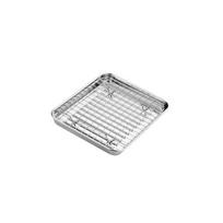 Baking Sheet with Rack Cookie Sheet Baking Plates Tray with Cooling Rack Easy Clean 304Stainless Steel Texture 1000ml