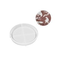 Round Cement Tray Molds Plate Moulds for Resin Casting Craft Decorations S
