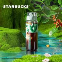Starbucks Spring Collection Pop-Up Lid Sports Water Bottle