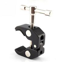 Metal Bar Clamp Klemmen Super C Clamps DSLR Rig LCD Monitor Studio Light Metal Crab Pliers Clip Super T-track Clamp Tool