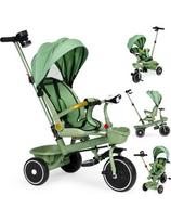 Triratukas 2in1 vežimėlis su pasukama sėdyne ir sulankstomu stogeliu žalias - ECOTOYS