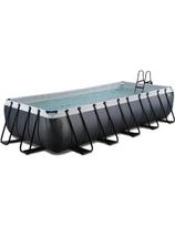 EXIT Black Leather baseinas 540x250x100cm su smėlio filtro siurbliu – juodas