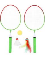 Badmintono rinkinys Nils NRZ051 Steel, 2 raketės, badmintono plunksniukai, kamuoliukai