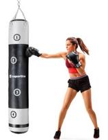Bokso maišas inSPORTline Robkin 180 x 35 cm - Black-White