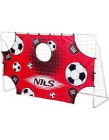 Futbolo vartai su tinklu ir taikiniu Nils BR240P 2in1