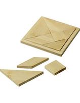 Žaidimas Philos Tangram, bambukinis 15.5x15.5x1.4cm