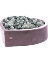Kamuoliukų baseinas Misioo Velvet Heart - šviesiai violetinis, be kamuoliukų
