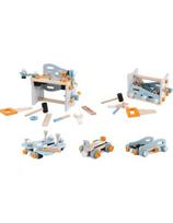 Meistro stalas Ecotoys 2in1 medinis
