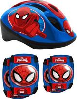 Vaikiškas šalmo ir apsaugų rinkinys Spiderman