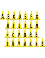 Plastikiniai kūgiai inSPORTline Alphabet 23 cm