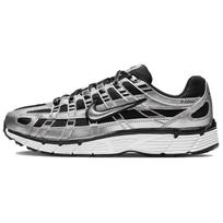 Nike  P-6000 Metallic Silver Black Women Sneakers White BV1021-013 36.5