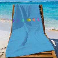 Band C-Coldplay-S Moon Music Towel Sports Quick Dry Travel Camping Gear Sandproof Soft Light Large Beach Towel W40*H60(CM)