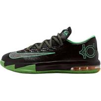 Nike KD 6 Rebound Support Low top Basketball Shoes Black Green Unisex IU1286-001 38