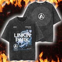 Linkin Park From Zero World Tour 2026 Jagged Tour Two Sides Retro Washed T-Shirt S