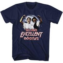 Bill and Ted Excellent Navy Adult T-Shirt L