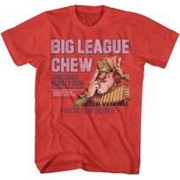 Big League Chew Washed Pitcher Red Heather T-Shirt 4XL