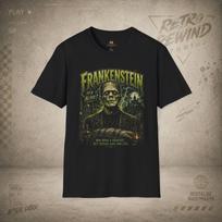 Frankenstein Monster T-Shirt | Vintage Horror Lightning Scene S