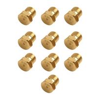 10pcs M6x0.75 Brass Propane Injector Nozzles for Thermal Gas Conversion