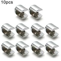 10pcs Clamp Clip 6-12mm Bookcases Brackets Garden Glass 6-8mm