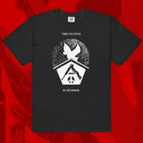 The System Shirt | Anarcho Punk Crass Flux of Pink Indians Rudimentary Peni Crust S