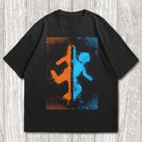 Portal Graffiti T-Shirt, Portal Merch For Gamers, Portal Tee S