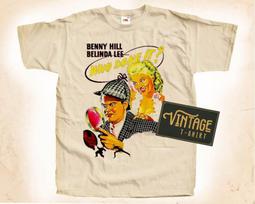 Benny Hill V1 T-Shirt Tee Natural Vintage Cotton Movie Poster All Sizes S M L XL 2X 3X 4X 5X 4XL