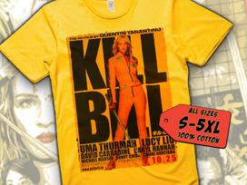 Kill Bill V26 T-Shirt Vintage YELLOW T-Shirt DTG Digital Print Sizes S M L XL 2XL 3XL 4XL 5XL S