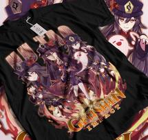 Genshin Impact Unisex T-Shirt - ganyu / Wanderer / Kunikuzushi, Japanese Anime Genshin Impact, Gaming T-Shirt, Anime Waifu Shirt L