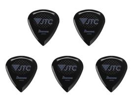 of Ibanez New Material High Abrasion Resistance Rubber Guitar [Set 5] JTC1R-ONX/Black, Tritan, Grip, Anti-Slip Pick, 2.5mm juoda