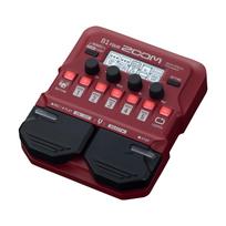 ZOOM B1 FOUR Bass Pedal Multi-Effects (Red) raudona