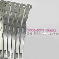 8th Generation Civic 06-11 Bumper Repair Metal Plate Buckle 2Pcs Reliable Replacement Part Onesize