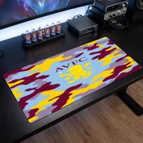 Aston Villa Football Print Large Mouse Pad, Anti-Slip Extended Gaming Desk Mat for Office Home 30cmx60cm（11.8x23.6inch）