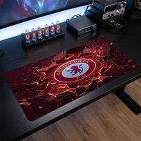 Aston Villa Football Print Large Mouse Pad, Anti-Slip Extended Gaming Desk Mat for Office Home 30cmx60cm（11.8x23.6inch）