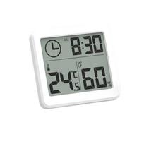 Ultra-thin and Simple Smart Home Electronic Digital Temperature and Humidity Meter, Household Thermometer, Indoor Dryness and White