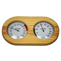 Dry Steam Room and Sauna Thermometers Customize High Quality Wood Sauna Thermometer and Hygrometer geltona