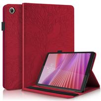 Tablet Funda for Lenovo Tab One 8.7 Case TB305FU TB305XU Emboss Tree Wallet Stand Cover for Lenovo Tab One / Lenovo Tab K9 Case Lenovo Tab One 8.7 raudona