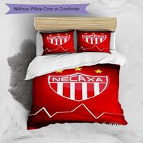 Football Crest Heartbeat Printed Pattern Duvet Cover Set – includes 1 duvet cover and 2 matching pillowcases Bedroom decor Christmas gifts 135cm*200cm