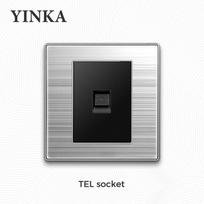 YINKA Home Electrical 110v Wall Light Switch and Plug Socket Electric Switch Socket Wall 86mm*86mm&General Standard