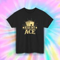 Kiss My Ace T-Shirt | Poker Cards Graphic | Funny Gambling Tee S-5XL S