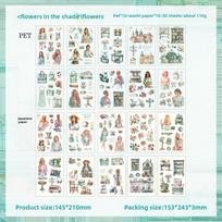 20 Stickers Per Pack Honey Glaze Fragrance Collection Die-cut Planner Stickers Kids' DIY Sticker Book about 145*210mm per sheet