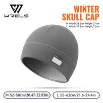 WRELS Cooling Skull Cap Soft Lightweight Sweat Absorbing Running Beanie Men Women Comfortable Outdoor Hiking Cap Quick Dry Cap L mėlyna