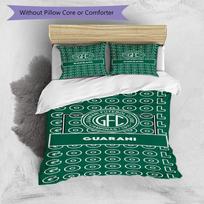Football Club Emblem Printed Pattern Duvet Cover Set – includes 1 duvet cover and 2 matching pillowcases Bedroom decor Christmas gifts 135cm*200cm