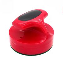 1 pc 94mm Air Hockey Strikers - Durable Plastic Pushers for Air Hockey Table, Game Replacement Accessories raudona